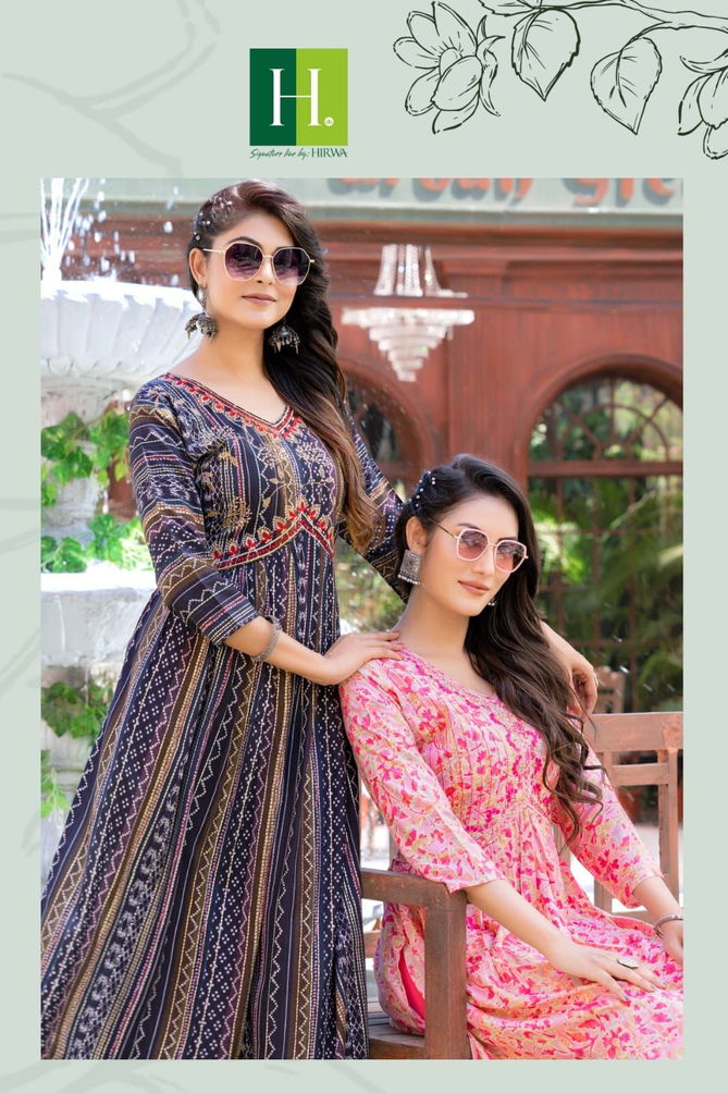 Aaira By Hirwa 101 To 107 Naira Cut Party Wear Kurtis Catalog